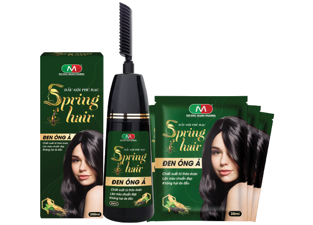 Dầu Gội Phủ Bạc Spring Hair (Dạng chai)